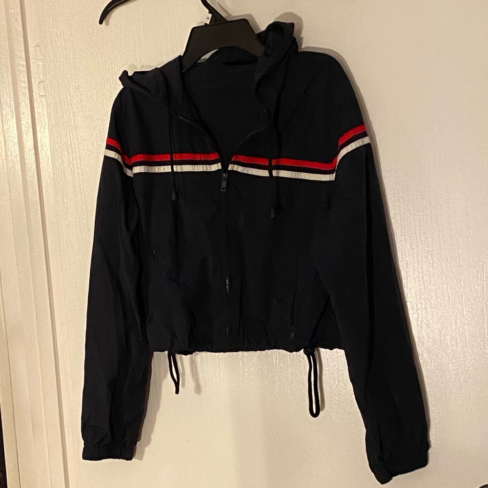 J. GALT BRANDY MELVILLE cropped zipper Hoodie NWOT